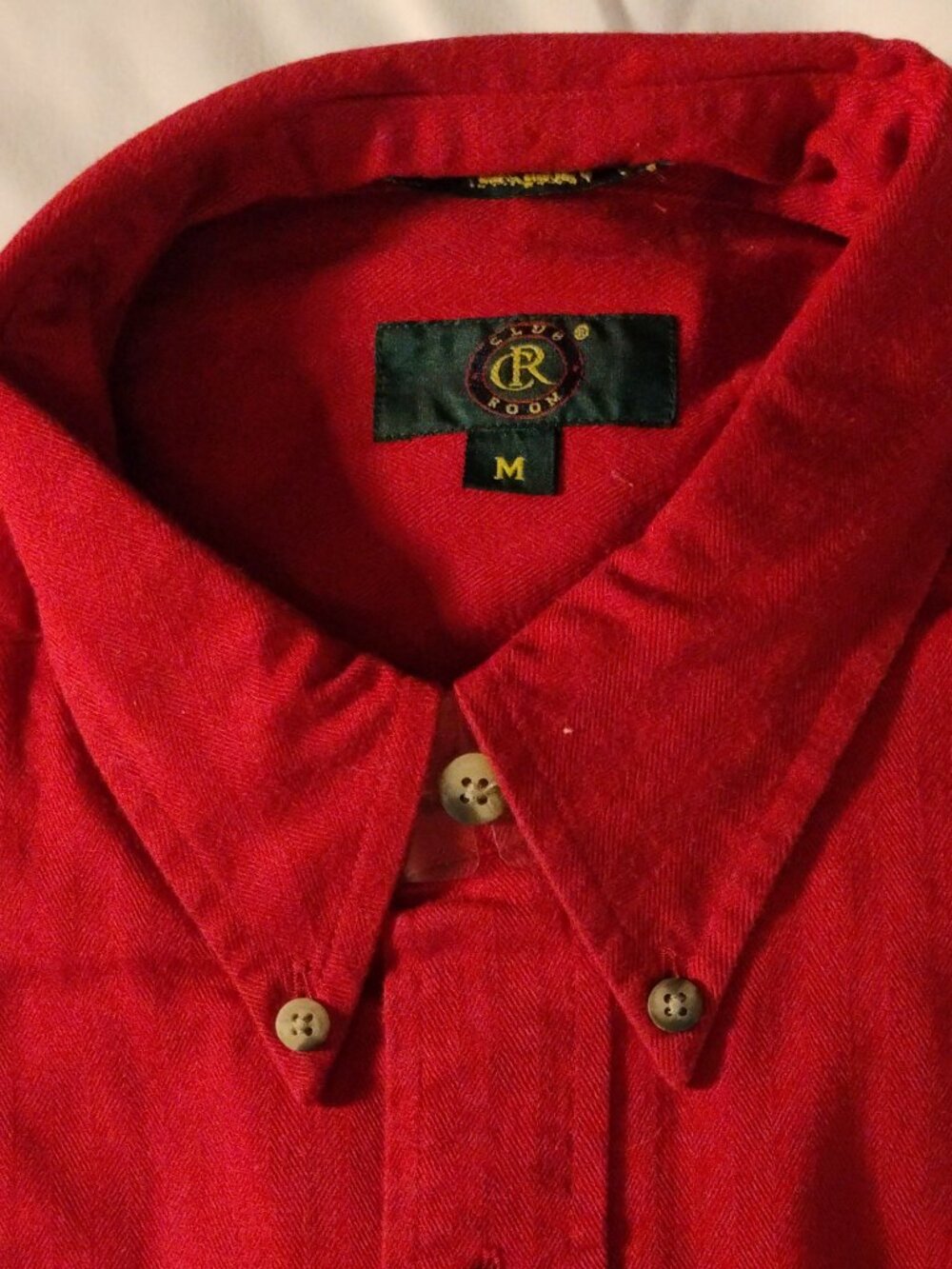 Club Room | Red Long Sleeve Button Up Dress Shirt | Medium | NWT | $36 Retail